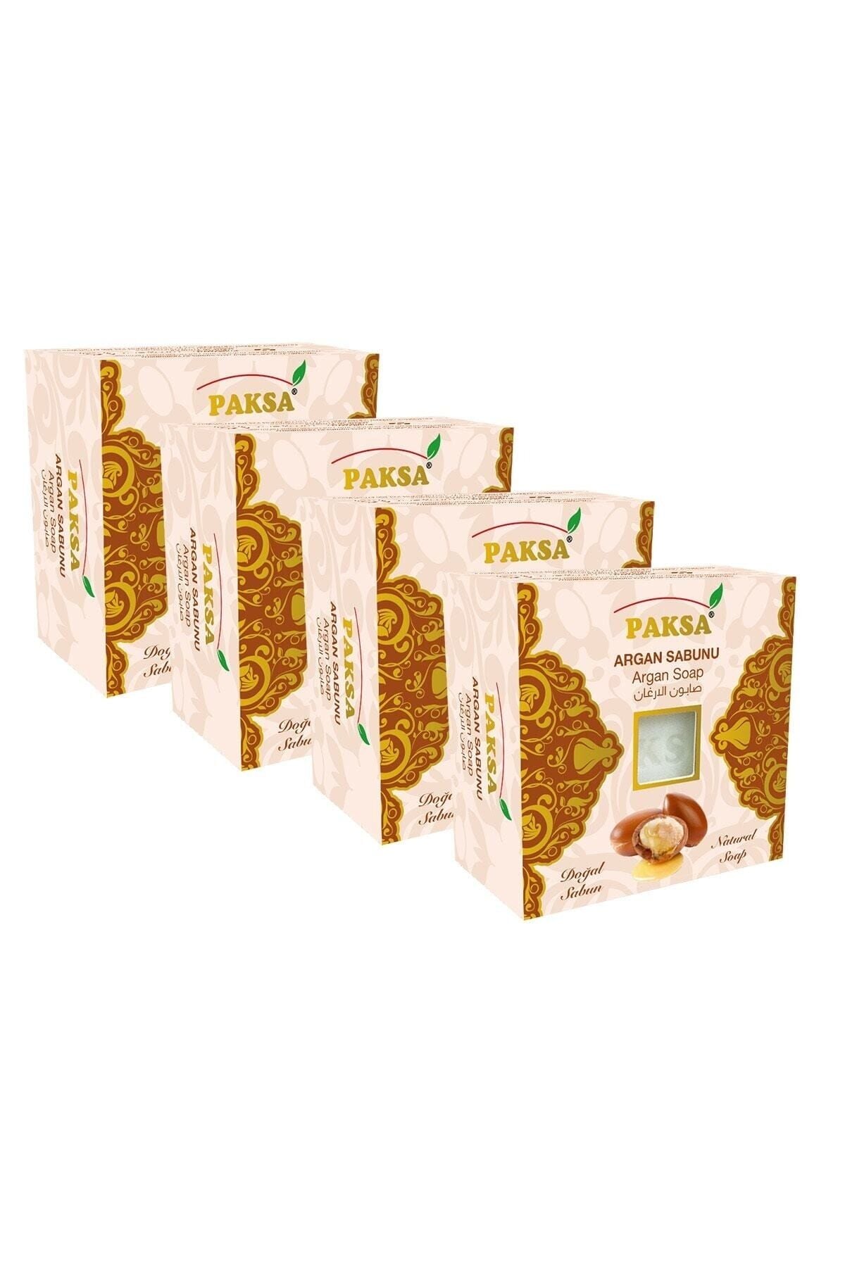 Argan Sabunu 4 x 125 gr | Değerli Argan Yağlı, Yoğun Besleyici, Nemlendirici ve Yenileyici Bakım Sabun Seti