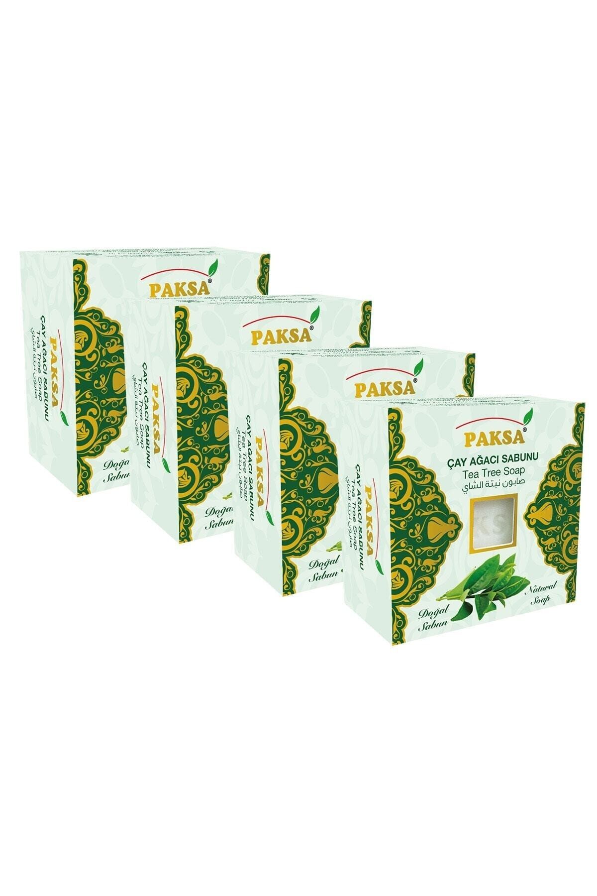 Çay Ağacı Sabunu 4 x 125 gr | Çay Ağacı Yağlı, Arındırıcı, Dengeleyici ve Ferahlatıcı Bakım Sabun Seti