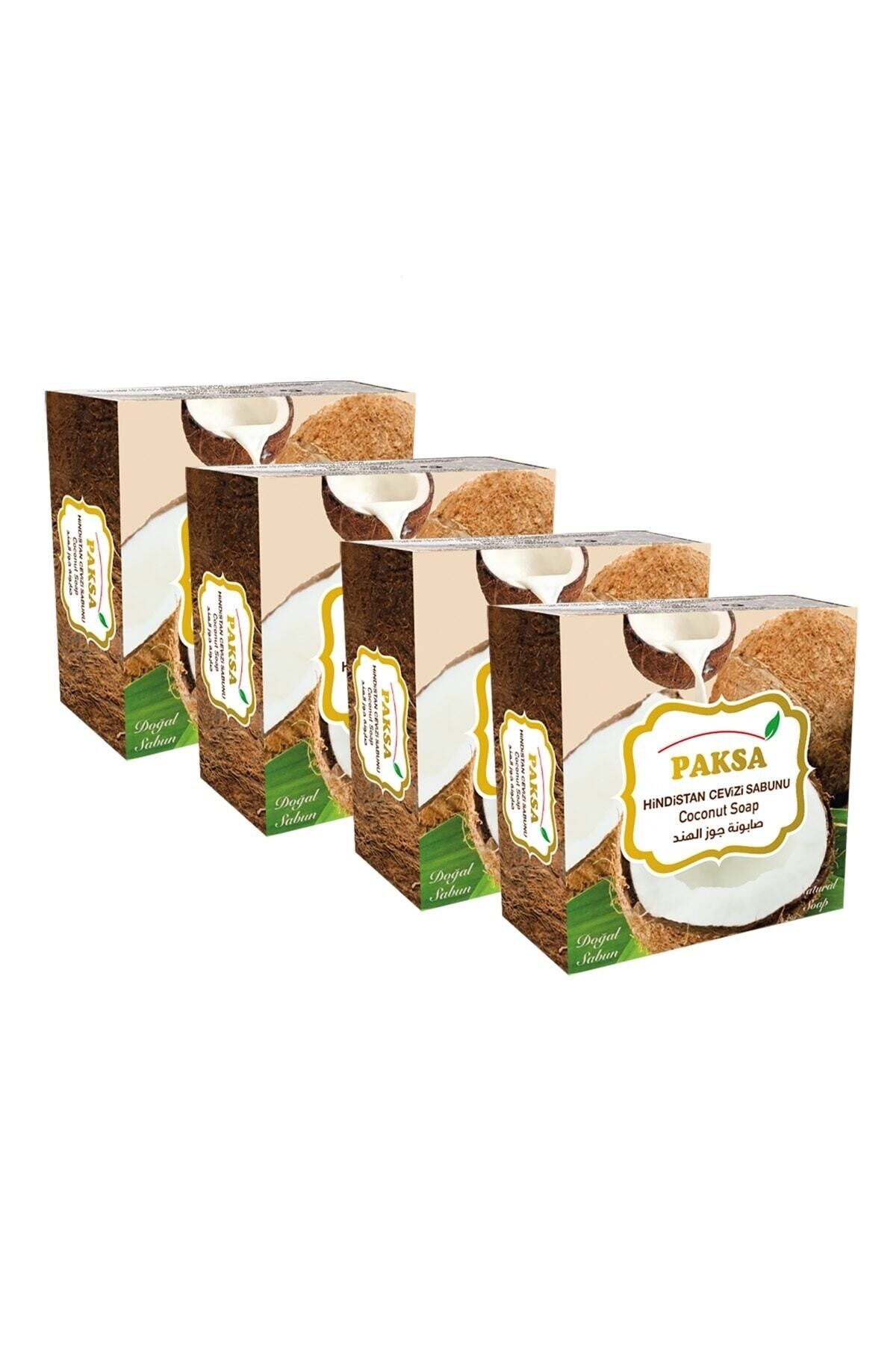 Hindistan Cevizi Sabunu 4 x 125 gr | Hindistan Cevizi Özlü, Yoğun Nemlendirici, Besleyici ve Yumuşatıcı Bakım Sabun Seti
