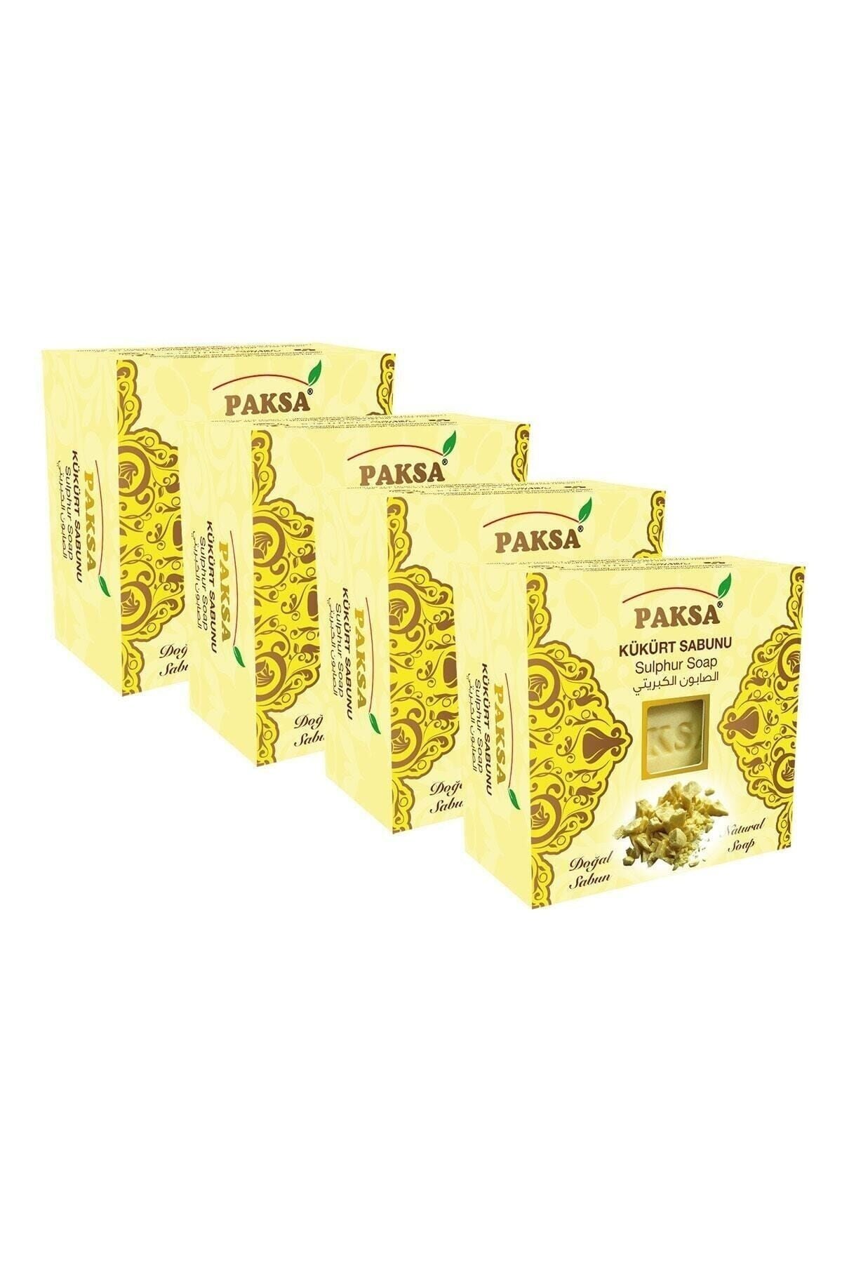 Kükürt Sabunu 4 x 125 gr | Kükürt Özlü, Arındırıcı, Sebum Dengeleyici ve Gözenek Bakım Sabun Seti