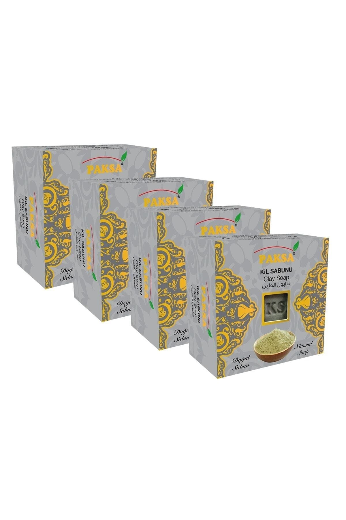 Kil Sabunu 4 x 125 gr | Doğal Kil Özlü, Arındırıcı, Dengeleyici ve Gözenek Temizleyici Bakım Sabun Seti