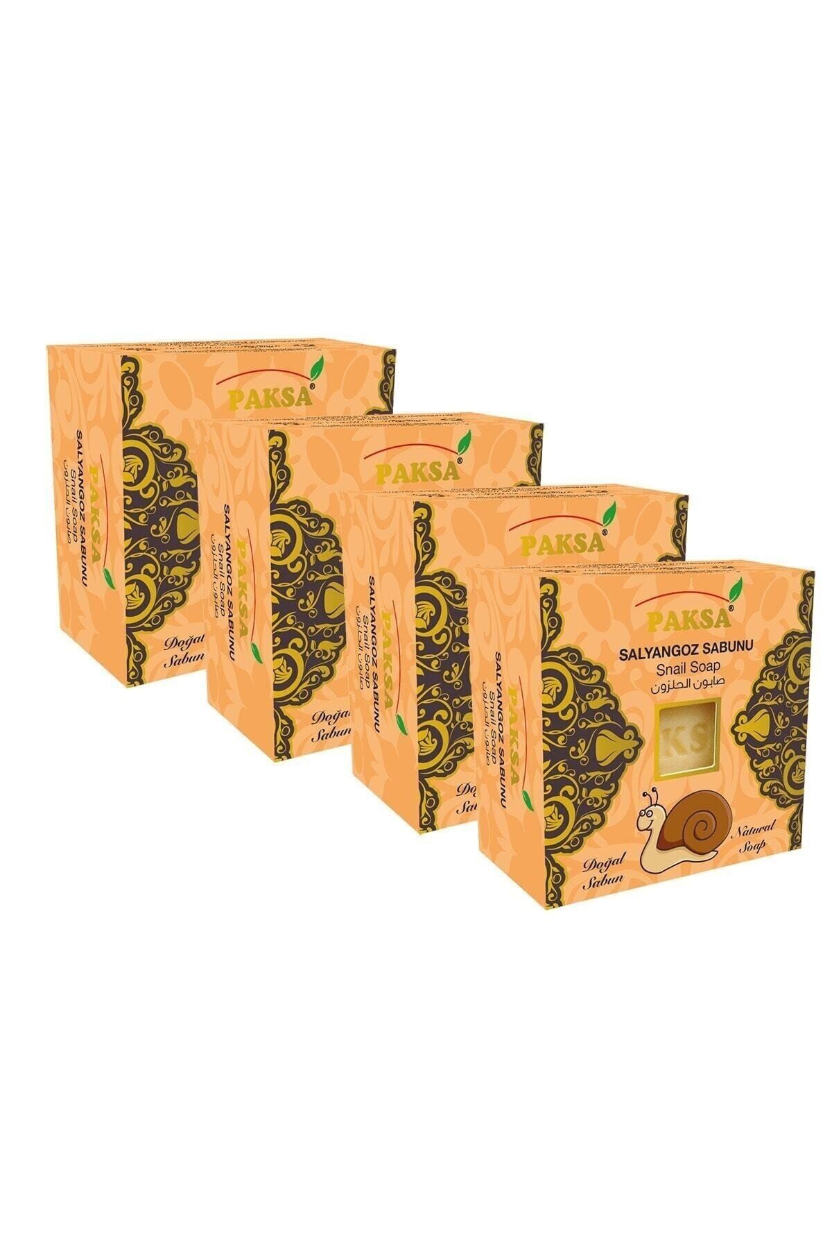 Salyangoz Sabunu 4 x 125 gr | Salyangoz Özlü, Yenileyici, Pürüzsüzleştirici ve Nemlendirici Bakım Sabun Seti