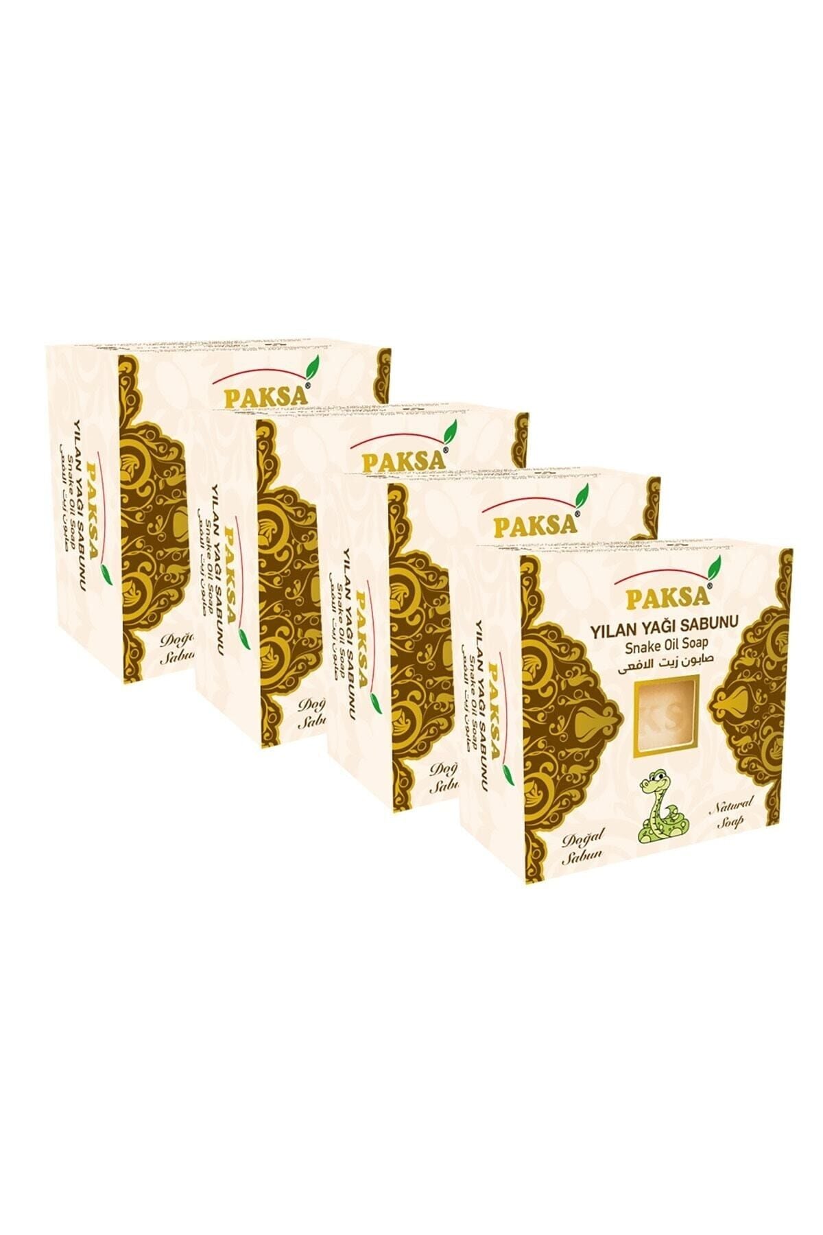 Yılan Yağı Sabunu 4 x 125 gr | Yılan Yağı Özlü, Güçlendirici, Besleyici ve Saç-Cilt Bakım Sabun Seti