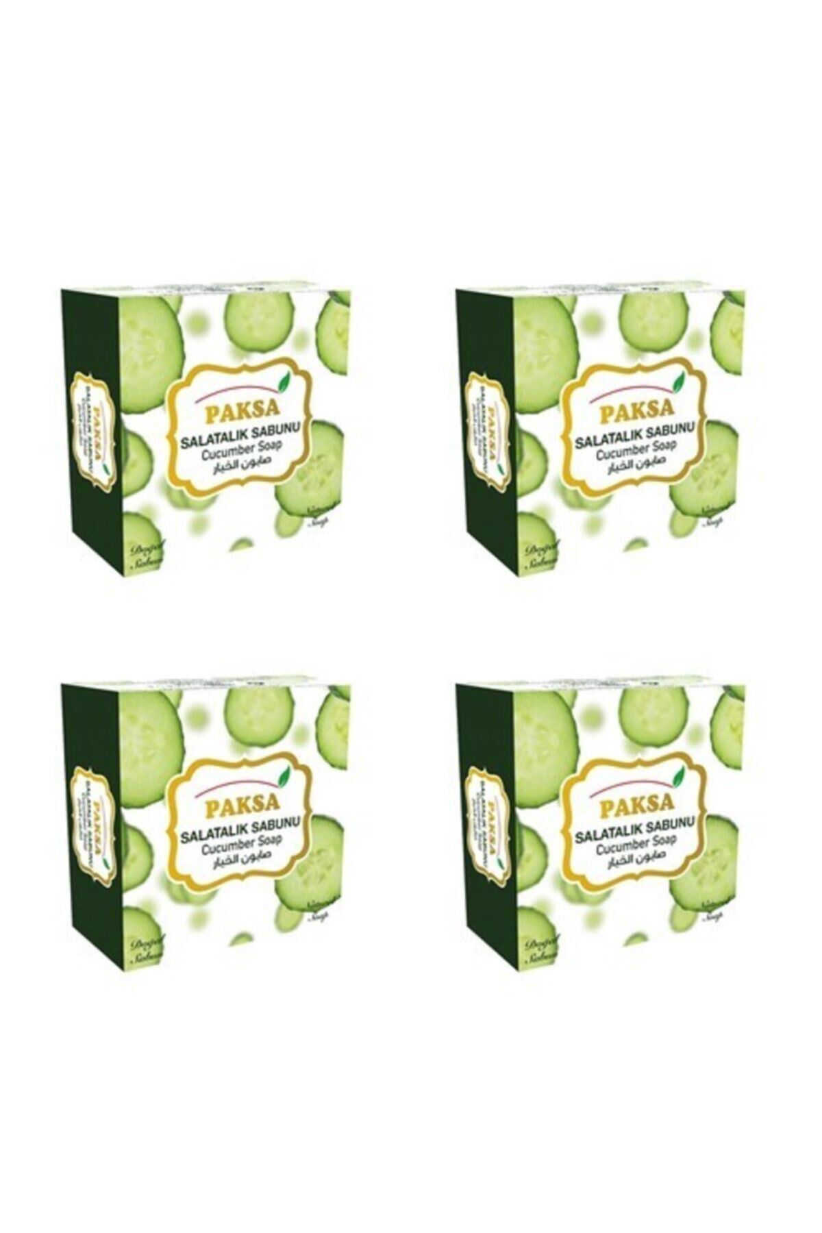 Salatalık Sabunu 4 x 125 gr | Doğal Salatalık Özlü, Serinletici, Canlandırıcı ve Ferahlatıcı Geleneksel Sabun Seti