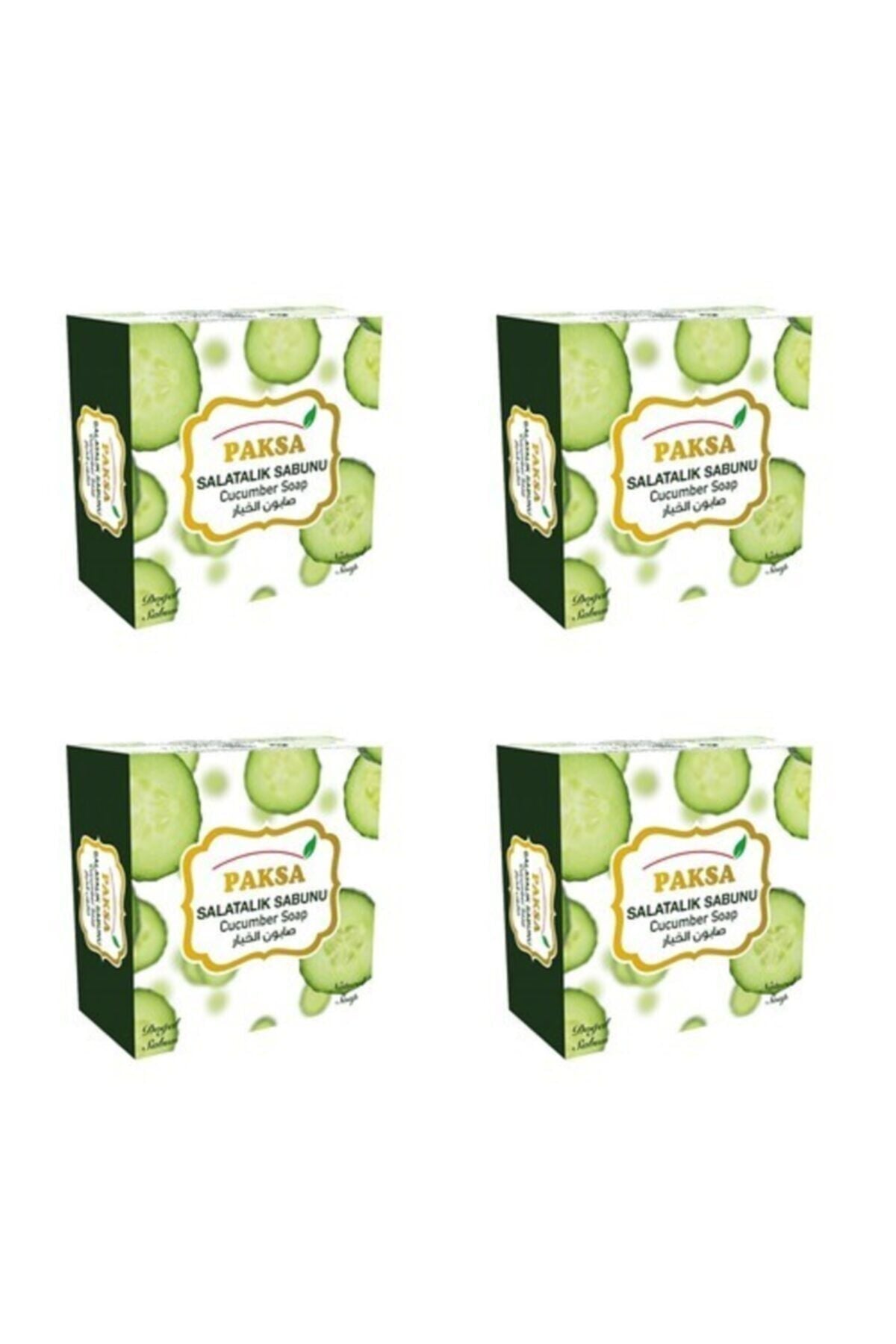 Salatalık Sabunu 4 x 125 gr | Doğal Salatalık Özlü, Serinletici, Canlandırıcı ve Ferahlatıcı Geleneksel Sabun Seti