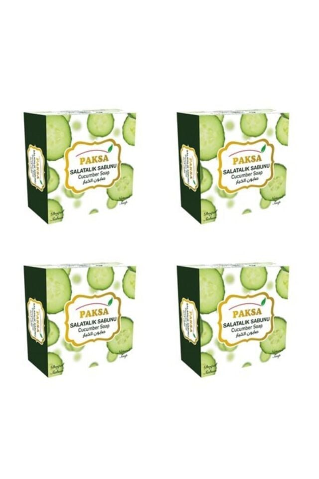 Salatalık Sabunu 4 x 125 gr | Doğal Salatalık Özlü, Serinletici, Canlandırıcı ve Ferahlatıcı Geleneksel Sabun Seti