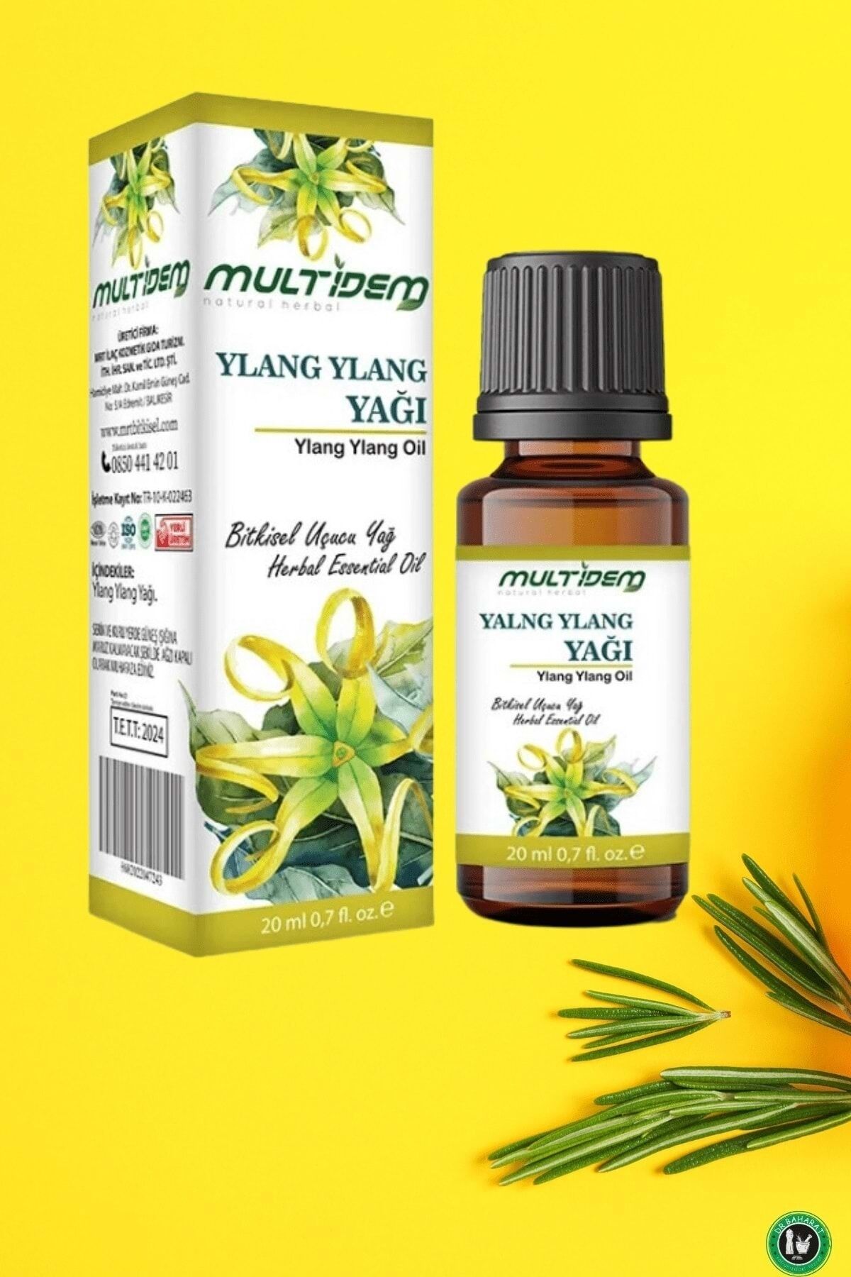Ylang Ylang Uçucu Bitkisel Yağı 2 x 20 ml |  Doğal Uçucu Yağ, Rahatlatıcı, Dengeleyici ve Hoş Kokulu Kişisel Bakım Seti
