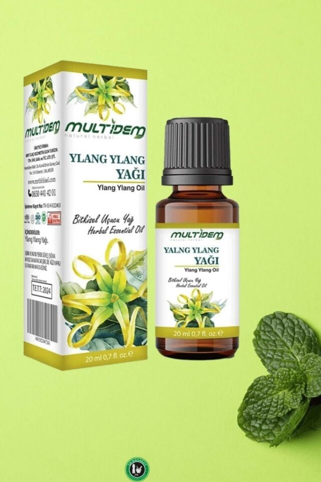 Ylang Ylang Uçucu Bitkisel Yağı 2 x 20 ml |  Doğal Uçucu Yağ, Rahatlatıcı, Dengeleyici ve Hoş Kokulu Kişisel Bakım Seti