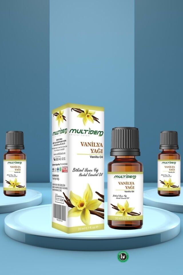 Vanilya Yağı 2 x 20 ml | Doğal Vanilya Özlü, Nemlendirici, Yatıştırıcı ve Ferah Kokulu Bitkisel Bakım Yağı Seti