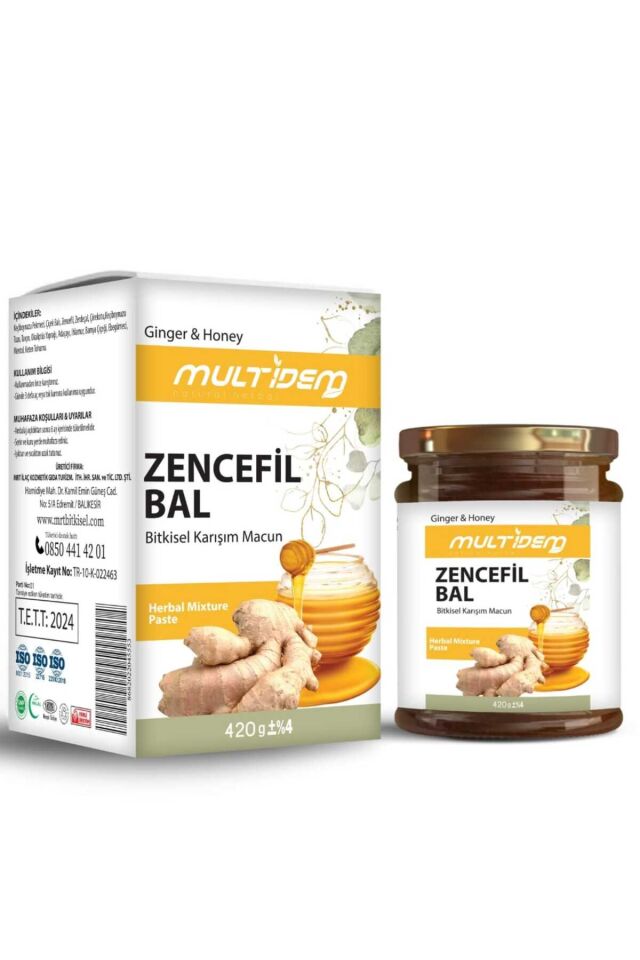 Zencefil Ballı Bitkisel Karışım Macun 420 gr | Geleneksel Bal, Zencefil ve Seçkin Bitki Özleriyle Formüle Edilmiş Doğal Destek Ürünü
