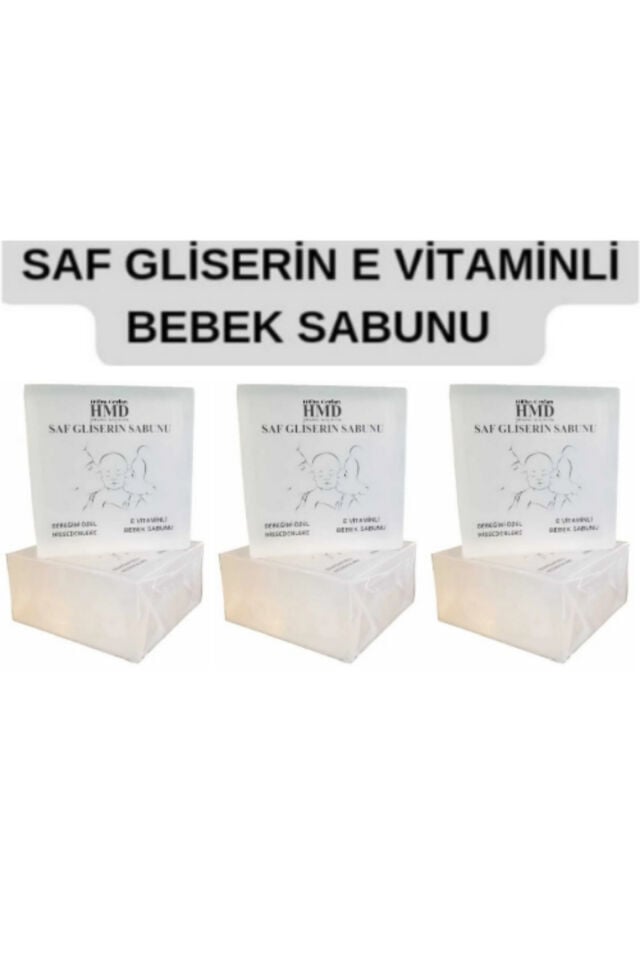 Saf Gliserin Baby Bebek Sabunu 2 x 120 gr | E Vitaminli, Nemlendirici, Temizleyici Doğal Bitkisel Şeffaf Sabun Seti