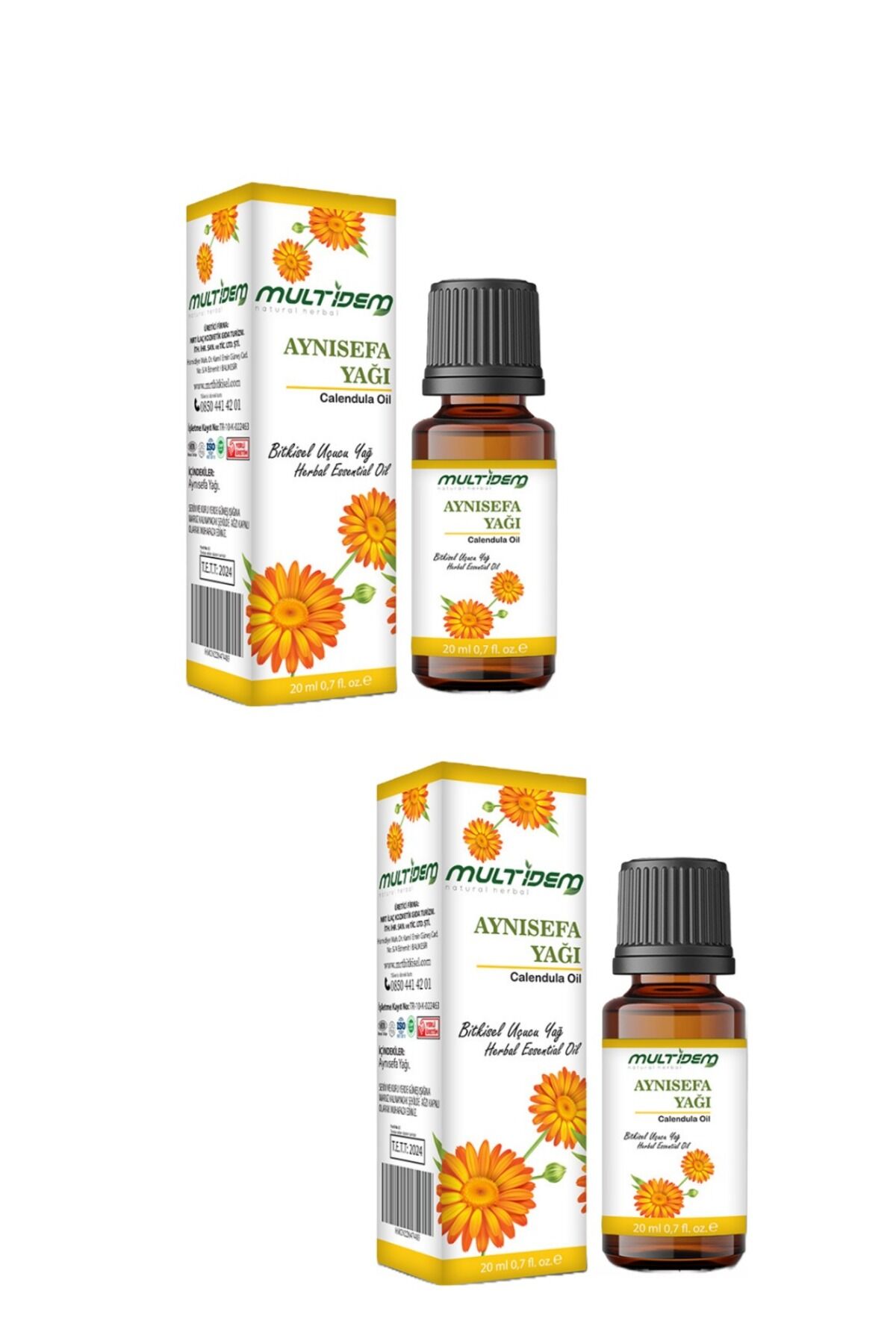 Aynısefa Yağı 2 x 20 ml | Cilt Bakımı İçin Yatıştırıcı, Onarıcı ve Nemlendirici Saf Bitkisel Bakım Yağı Seti