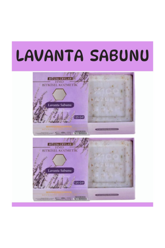 Lavanta Sabunu 2 x 125 gr | Doğal Lavanta Özlü, Yatıştırıcı, Ferahlatıcı ve Arındırıcı Geleneksel Sabun