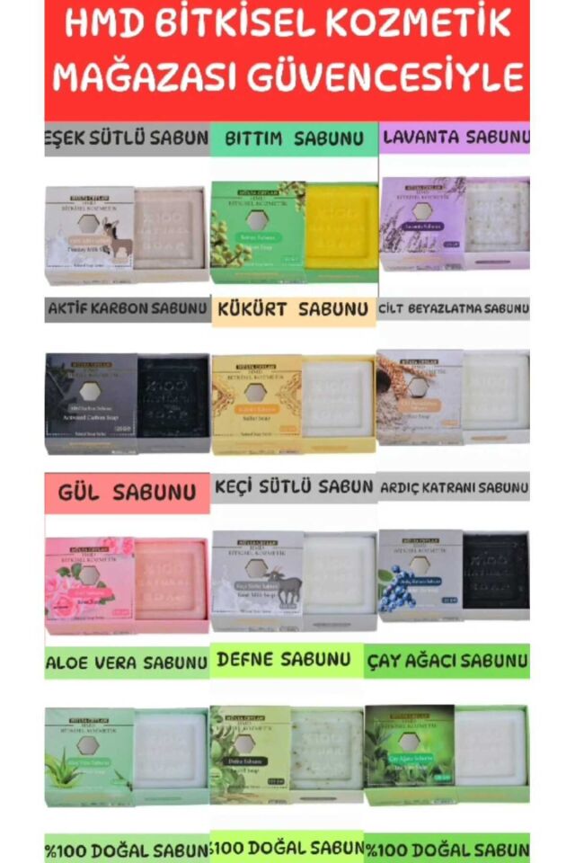 Eşek Sütü Sabunu 2 x 125 gr | Cilt Bakımı İçin Besleyici, Nemlendirici ve Yenileyici Geleneksel Doğal Sabun Seti
