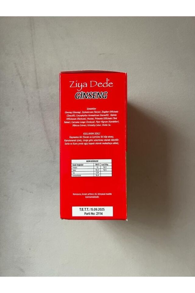 Ziya Dede Ginseng Çayı 140 gr | Ginseng İçeren Pratik Kesme Şeker / Küp Formunda Geleneksel Bitki Çayı