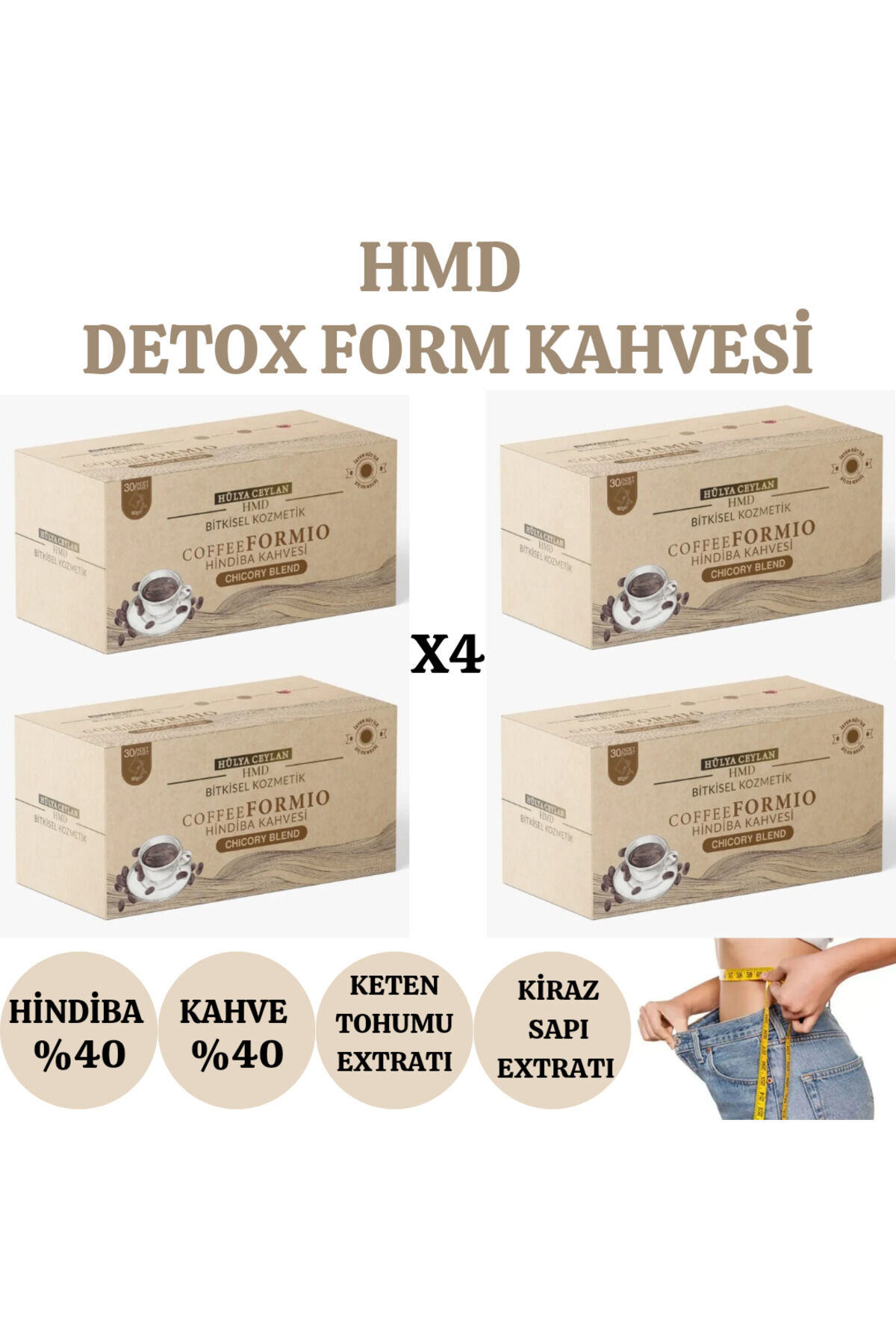 Hindiba Kahvesi Detox Diyet Form Cafe X 4 Paket
