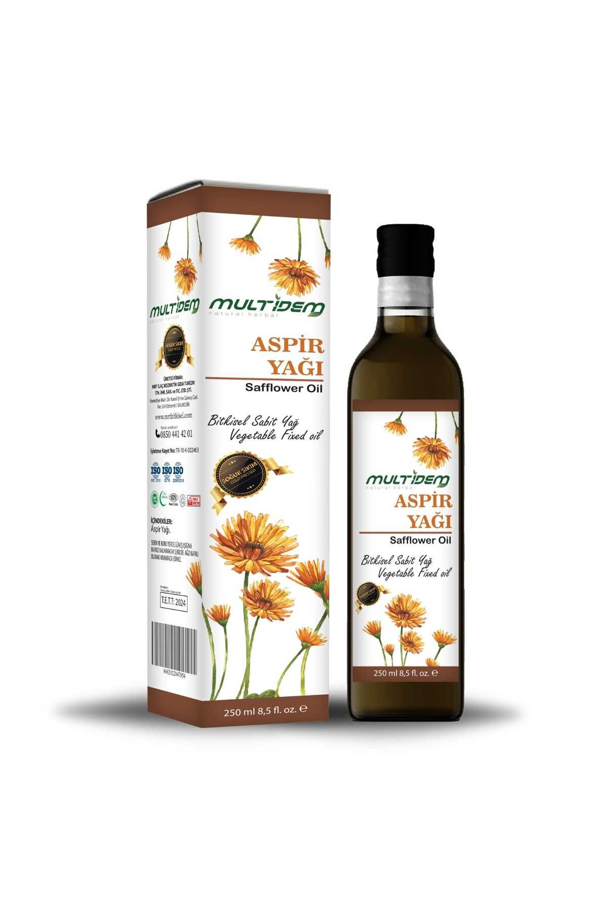 Aspir Yağı 250 ml | Soğuk Sıkım, Gıda ve Cilt Kullanımına Uygun Bitkisel Yağ