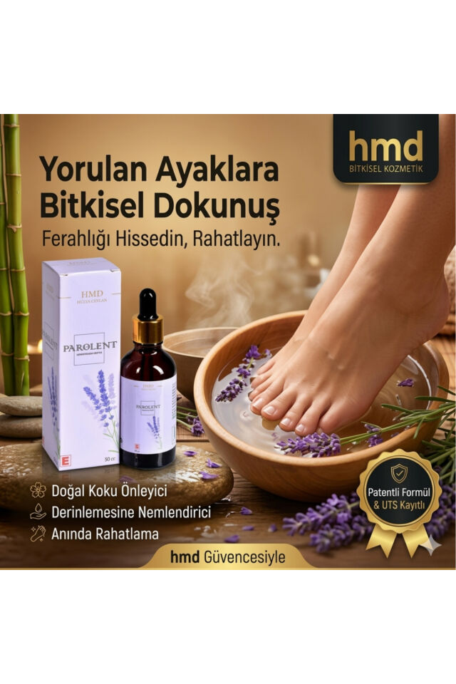 Bitkisel Ayak Bakım Losyonu  20 cc | Ayak Kokusu, Kaşıntı ve Mantar Karşıtı Yoğun Arındırıcı, Ferahlatıcı Taşınabilir Özel Bakım Losyonu