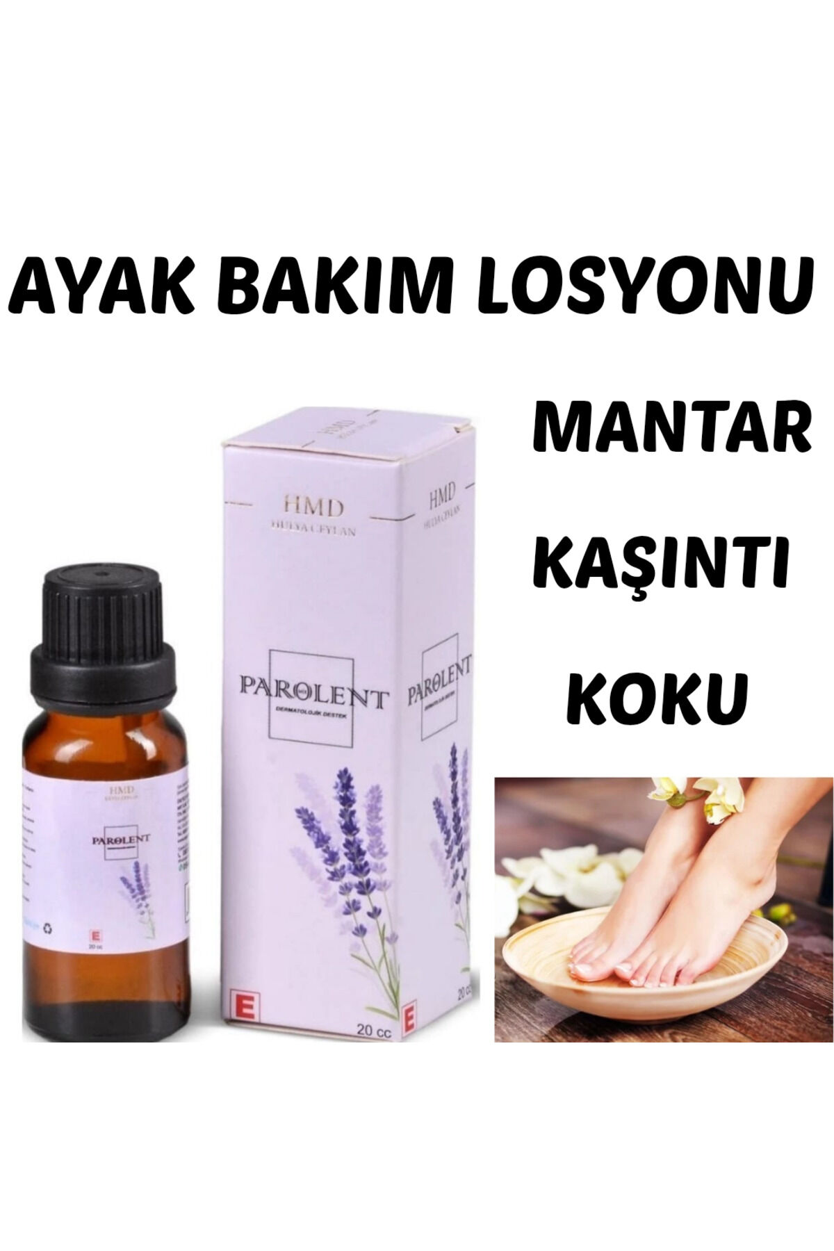 Bitkisel Ayak Bakım Losyonu  20 cc | Ayak Kokusu, Kaşıntı ve Mantar Karşıtı Yoğun Arındırıcı, Ferahlatıcı Taşınabilir Özel Bakım Losyonu