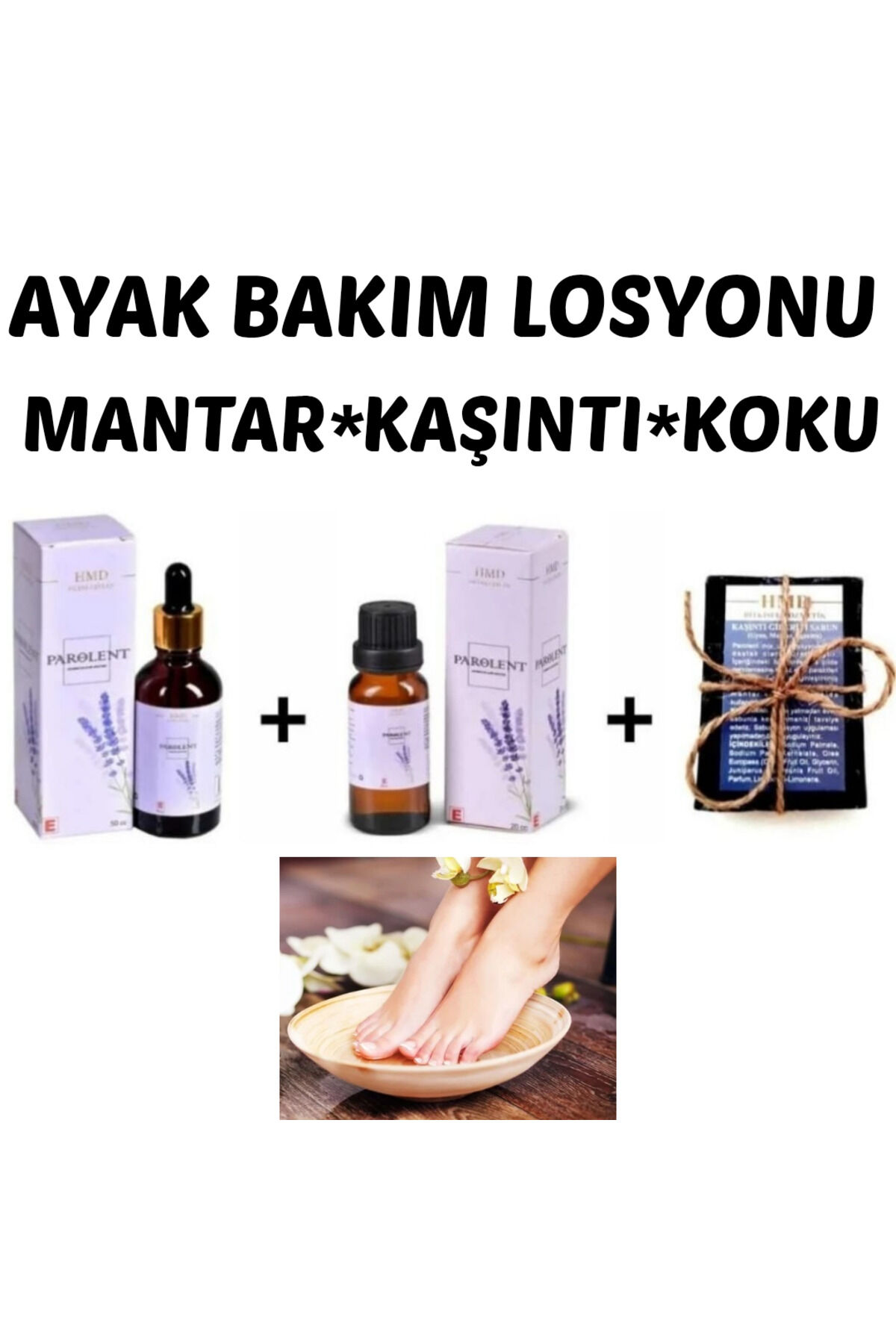 Bitkisel Ayak Bakım Seti | Ayak Kokusu, Kaşıntı ve Mantar Karşıtı Yoğun Arındırıcı, Ferahlatıcı ve Hijyen Sağlayıcı Komple Bakım Kiti