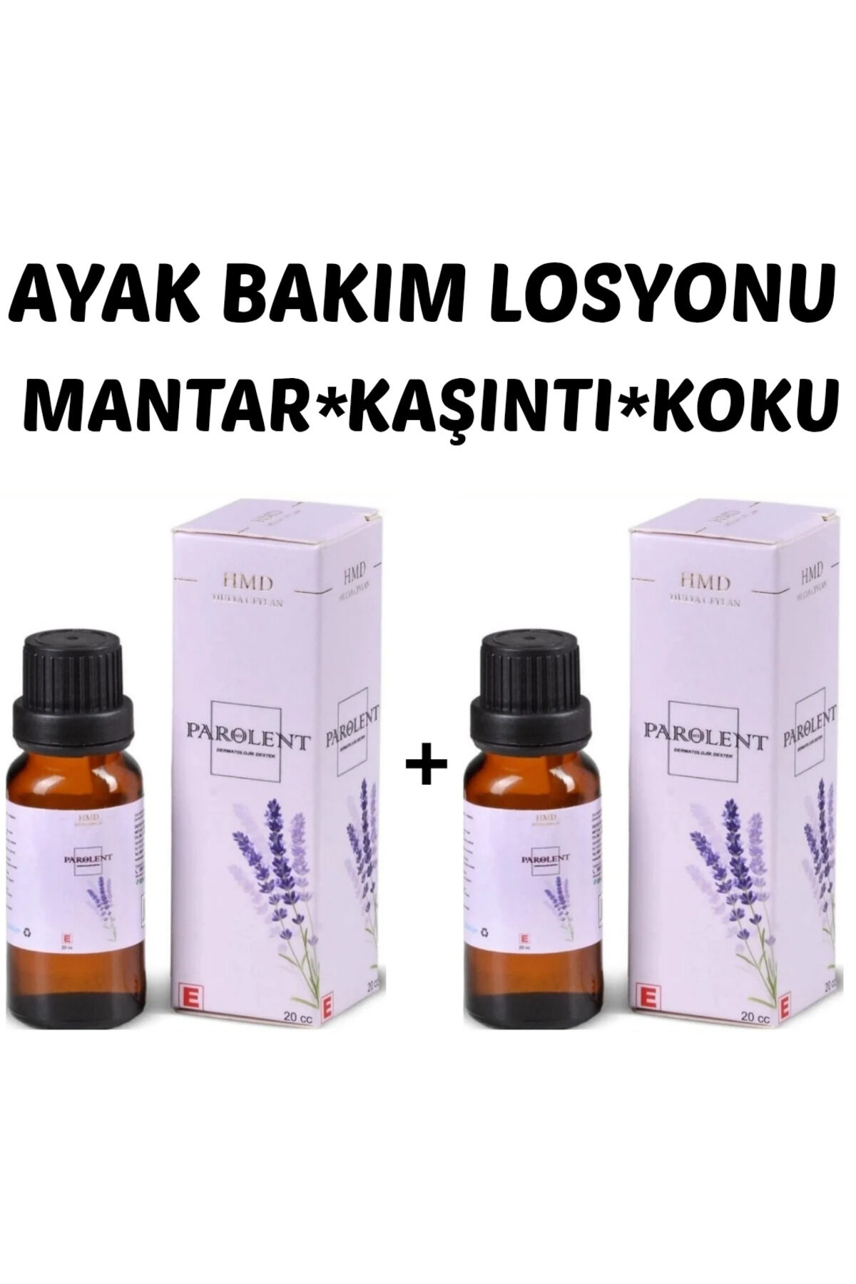 Bitkisel Ayak Bakım Losyonu 2 x 20 cc | Ayak Kokusu, Kaşıntı ve Mantar Karşıtı Yoğun Arındırıcı, Ferahlatıcı Taşınabilir Özel Bakım Losyonu Seti
