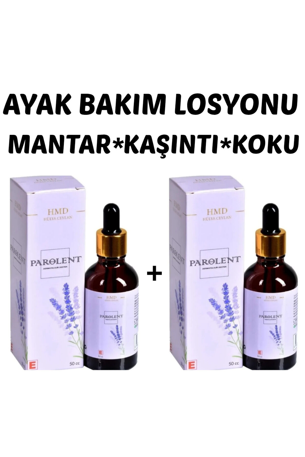 Bitkisel Ayak Bakım Losyonu 2 x 50 cc | Ayak Kokusu, Kaşıntı ve Mantar Karşıtı Yoğun Arındırıcı, Ferahlatıcı Özel Bakım Losyonu Seti
