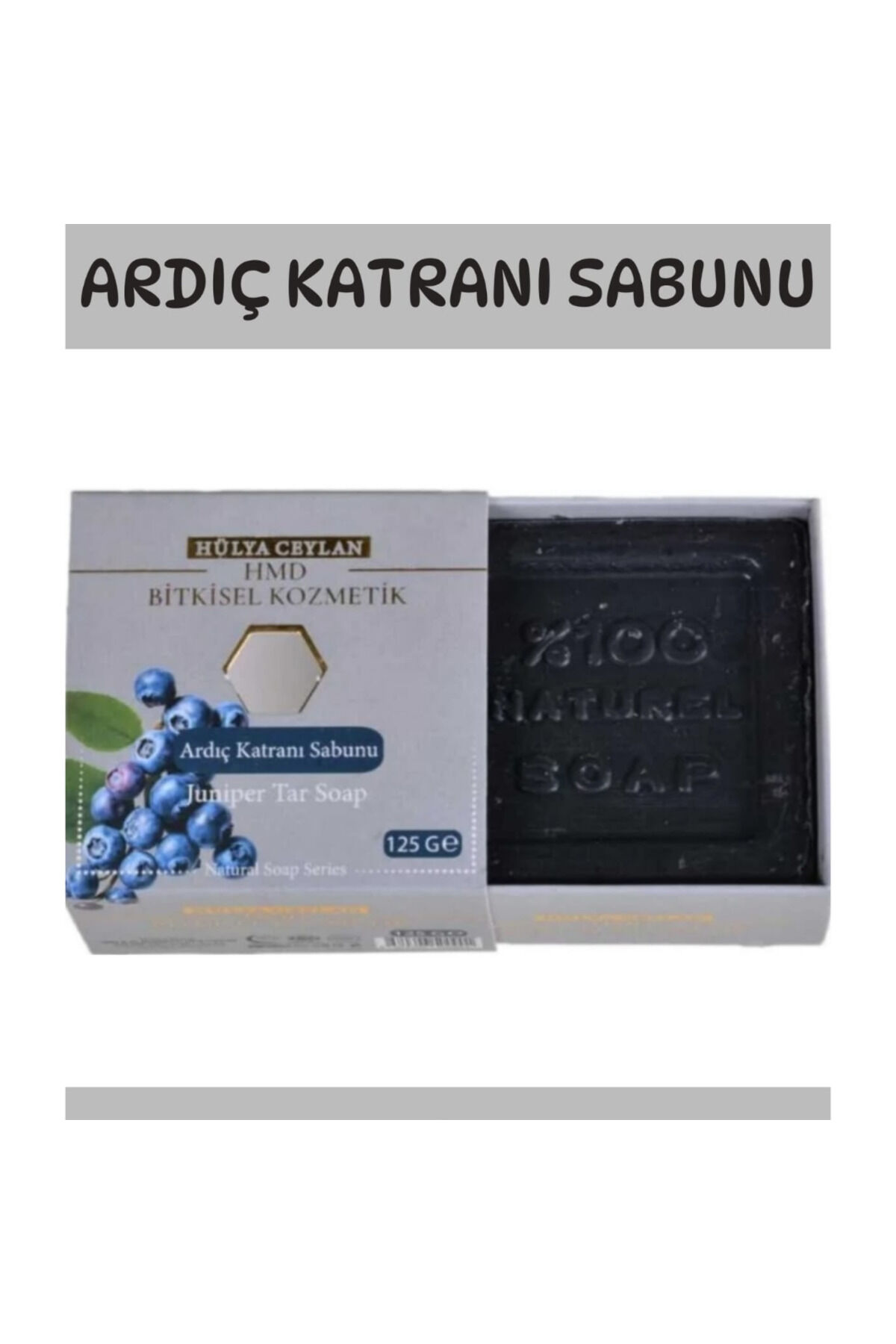 Ardıç Katranı Sabunu 125 gr | Saç ve Cilt Bakımı İçin Derinlemesine Arındırıcı, Yatıştırıcı ve Geleneksel Sabun Seti