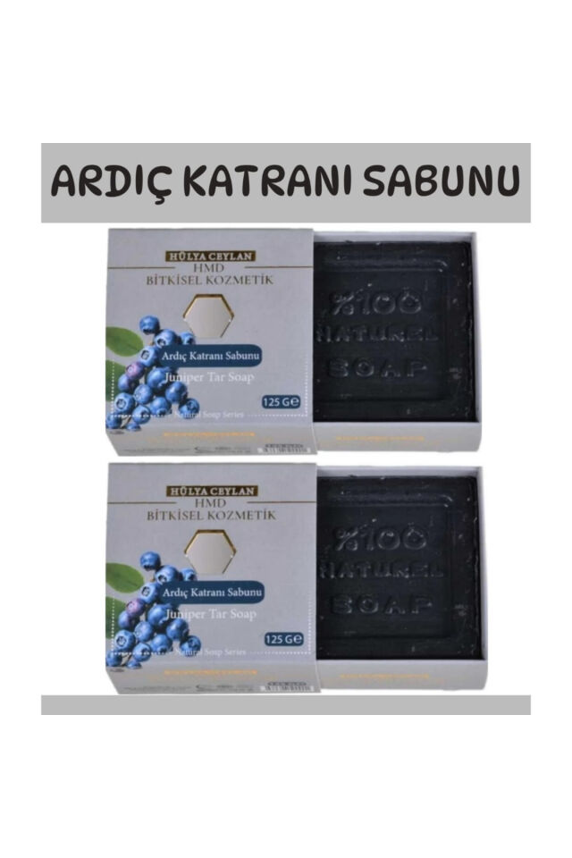 Ardıç Katranı Sabunu 4 x 125 gr | Saç ve Cilt Bakımı İçin Derinlemesine Arındırıcı, Yatıştırıcı ve Geleneksel Sabun Seti