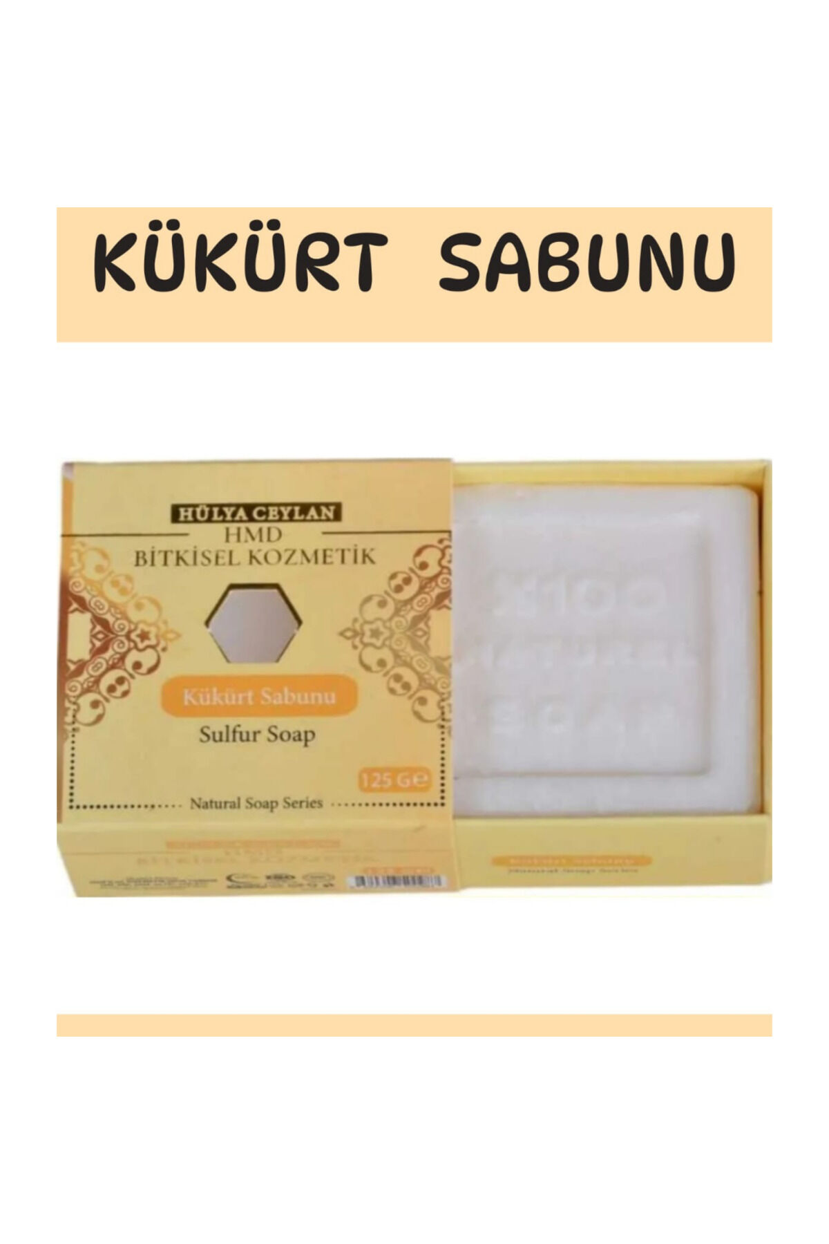 Kükürt Sabunu 125 gr | Cilt ve Vücut Bakımı İçin Derinlemesine Arındırıcı, Yağ Dengeleyici ve Gözenek Temizleyici Özel Sabun Seti