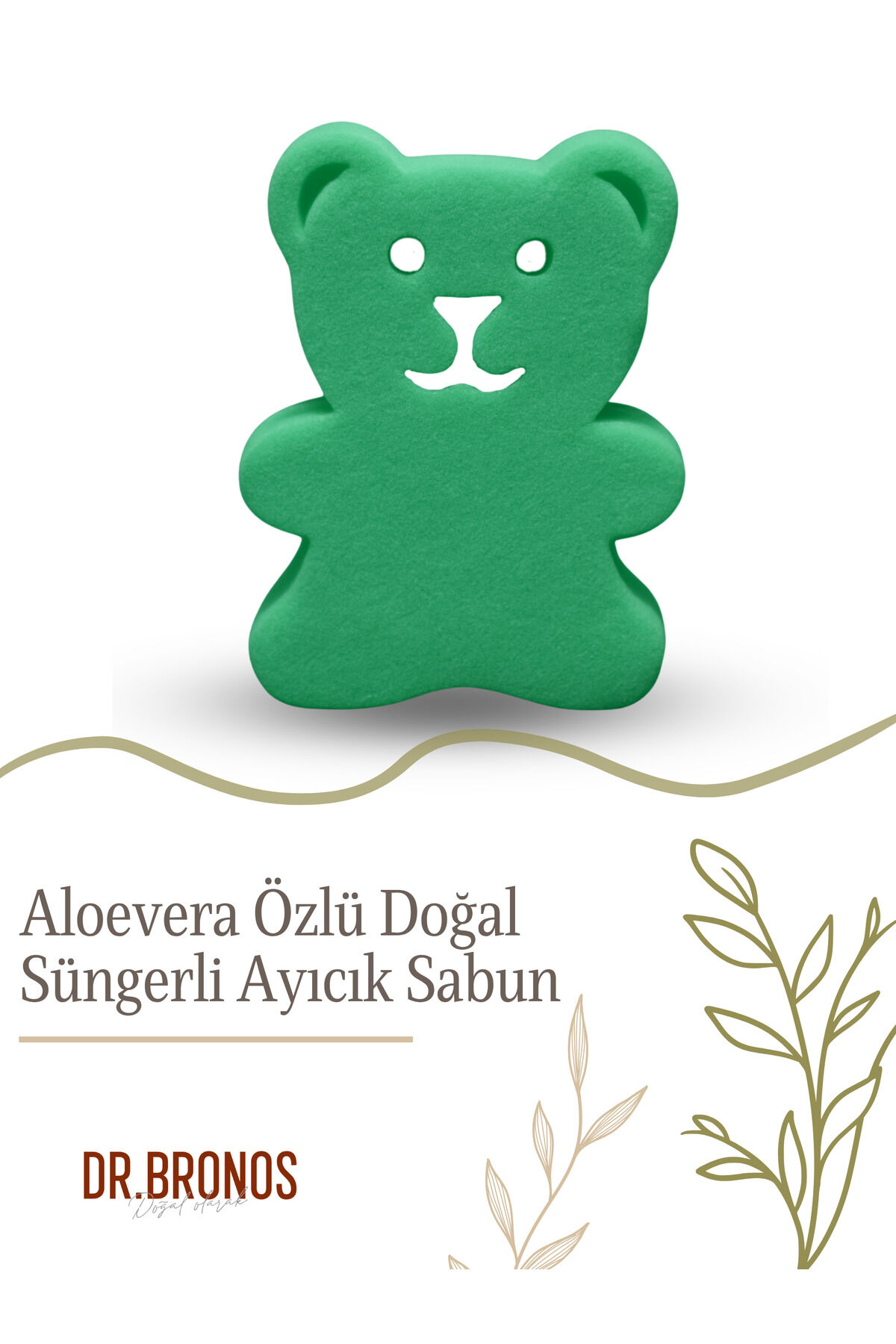 Keçi Sütü Özlü Doğal Süngerli Ayıcık Sabunu 135 gr | Besleyici ve Yatıştırıcı Cilt Bakım Sabunu