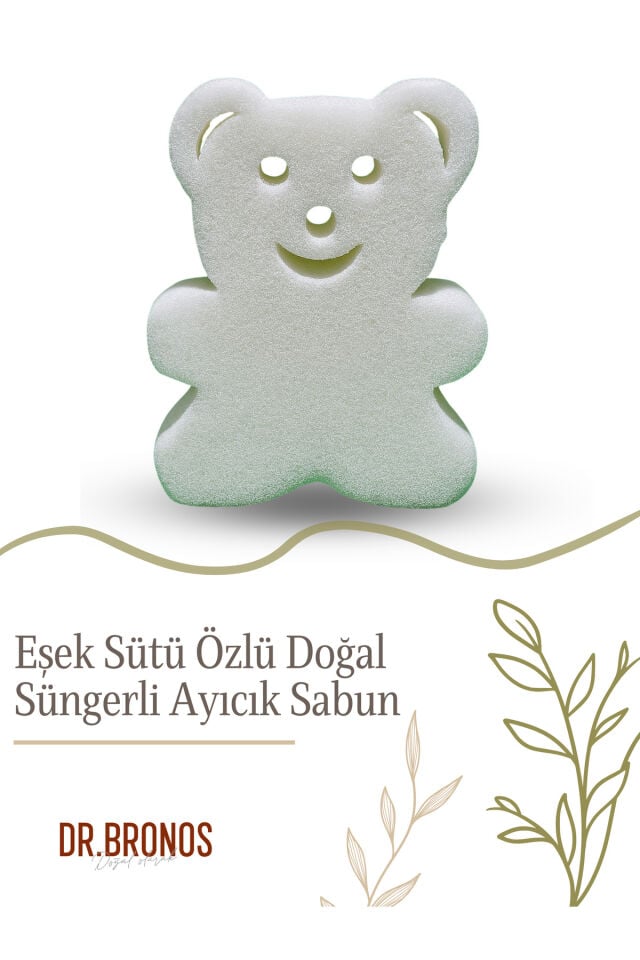 Eşek Sütü Özlü Doğal Süngerli Ayıcık Sabunu 135 gr | Cildinizi nazikçe temizlerken derinlemesine besleyen ve eğlenceli tasarımıyla keyifli bir bakım sunan doğal sabun.