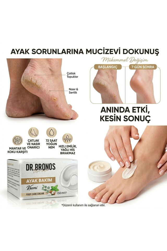 Ayak Bakım Kremi 150 ml-(KOKU-MANTAR-NASIR -KAŞINTI-ÇATLAK)