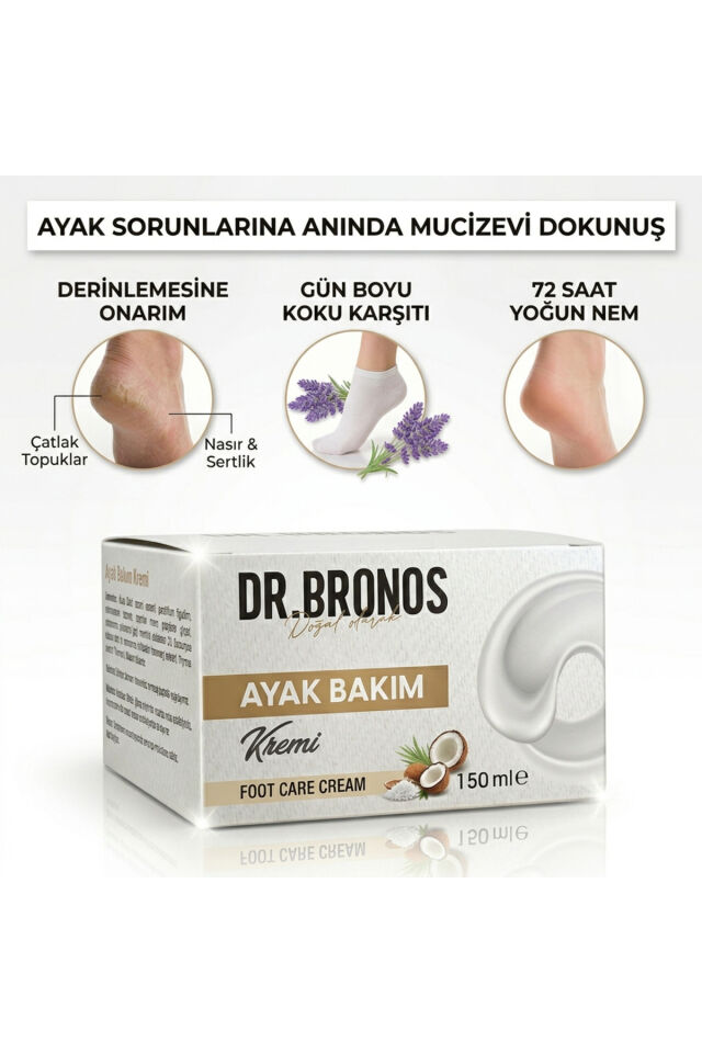 Ayak Bakım Kremi 150 ml | Koku, Mantar, Nasır, Kaşıntı ve Çatlak Karşıtı Doğal Bakım
