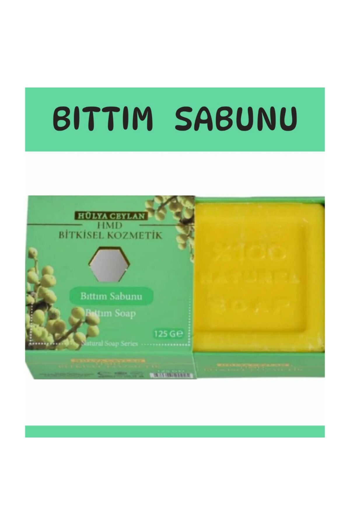 Doğal Bıttım Sabunu 125 gr | Saç ve Cilt Bakımı İçin Derinlemesine Arındırıcı, Besleyici ve Geleneksel Sabun