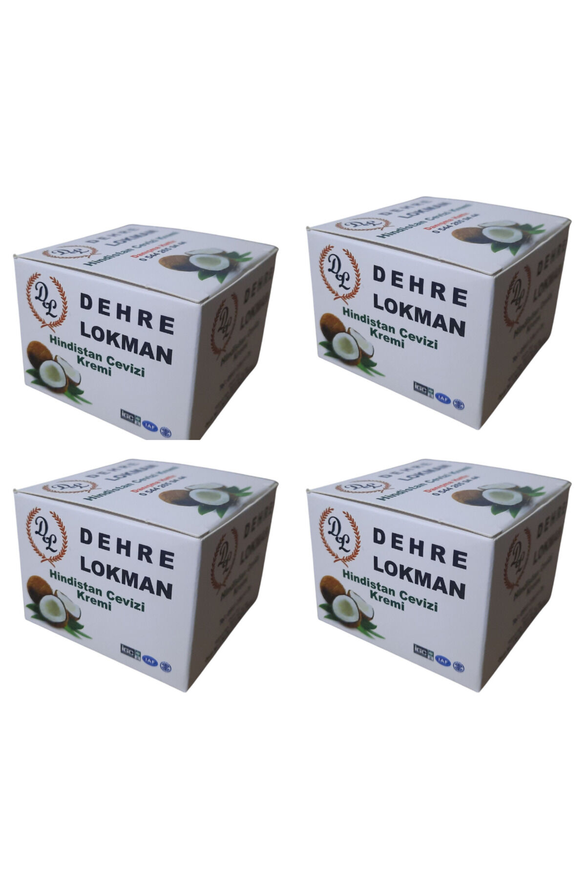 Hindistan Cevizi Yağlı Cilt Bakım Kremi 4 x 80 gr | Yoğun Nemlendirici, Besleyici, Yumuşatıcı ve Koruyucu Özel Cilt Bakım Kremi Seti