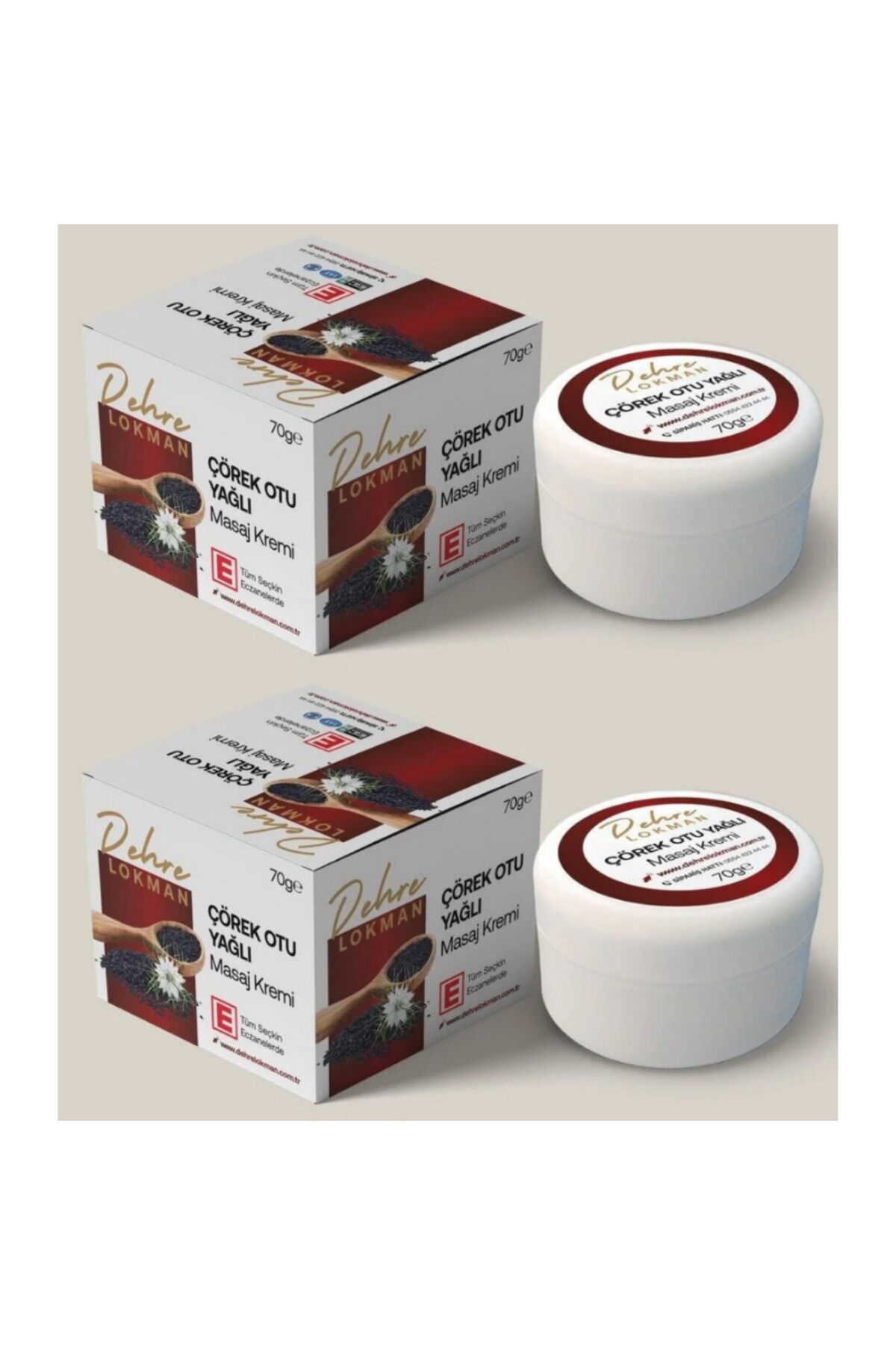 Çörek Otu Yağlı Masaj Kremi 2 x 70 gr | Besleyici ve Rahatlatıcı Masaj Kremi Seti