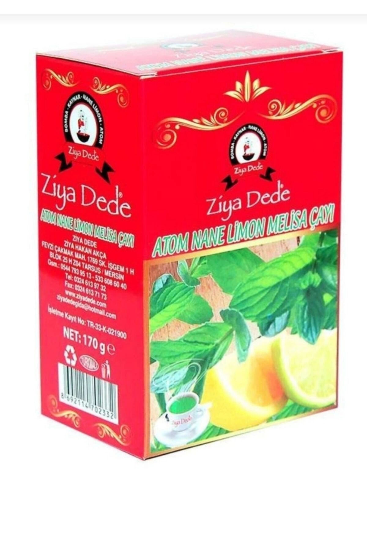 Ziya Dede Atom Nane Limon Melisa Çayı | Rahatlatıcı ve Boğazı Yumuşatıcı Bitkisel Harman Çay