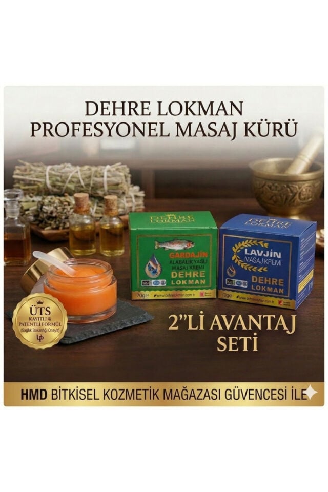 Gardajin Alabalık Yağlı Masaj Kremi + Lavjin Masaj Kremi - 2'li Set