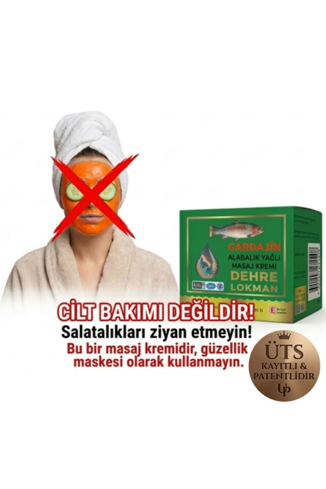 Gardajin Lüks Alabalık Yağlı Masaj Kremi 70 gr x 4 + 90 gr Kuyruk Yağı Masaj Kremi Hediye