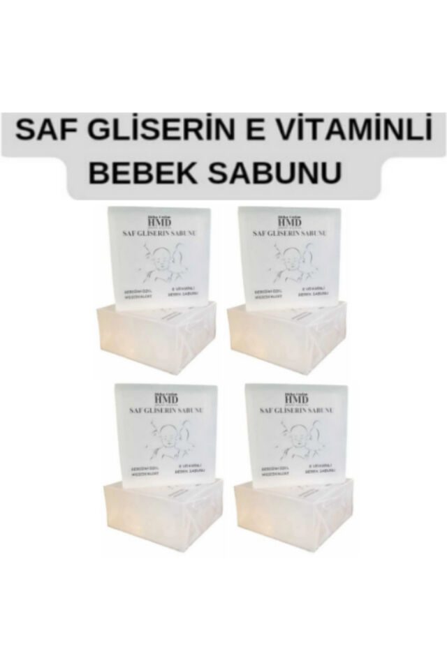 Saf Gliserin Bebek Sabunu 120 gr x 3 | Hassas Ciltler İçin Nemlendirici, Temizleyici ve Besleyici Şeffaf Doğal Gliserin Sabun Seti