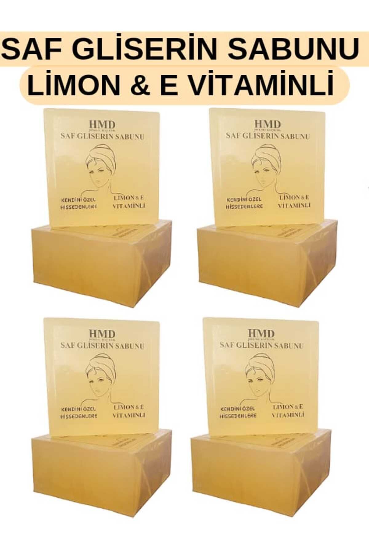 Saf Gliserin Sabunu 120 gr Limon ve E Vitaminli  4'lü Avantaj Paketi