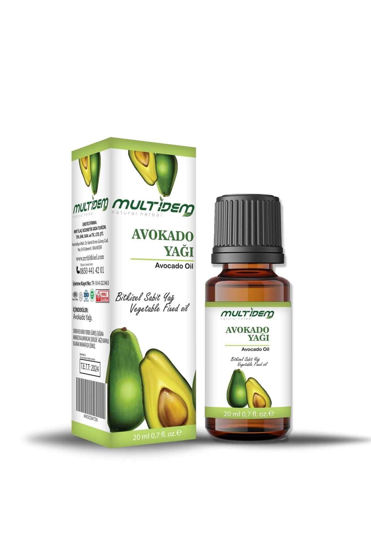 Avokado Yağı 2 x 20 ml | Yoğun Nemlendirici, Besleyici ve Onarıcı Bitkisel Cilt ve Saç Bakım Yağı Seti