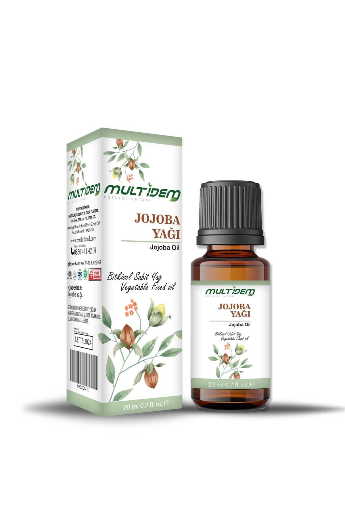 Jojoba Yağı 2 x 20 ml | Dengeleyici, Besleyici ve Hızla Emilen Saf Bitkisel Cilt ve Saç Bakım Yağı Seti