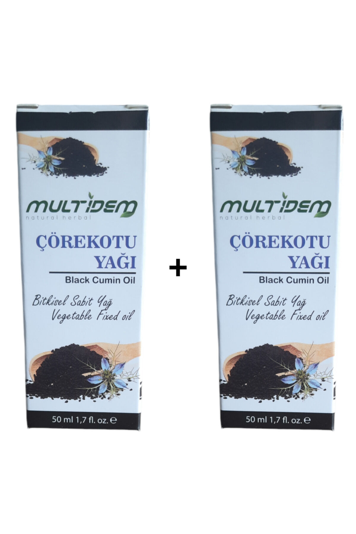 Çörek Otu Yağı 2 x 50 ml | Besleyici Çok Yönlü Cilt ve Saç Bakım Yağı Seti