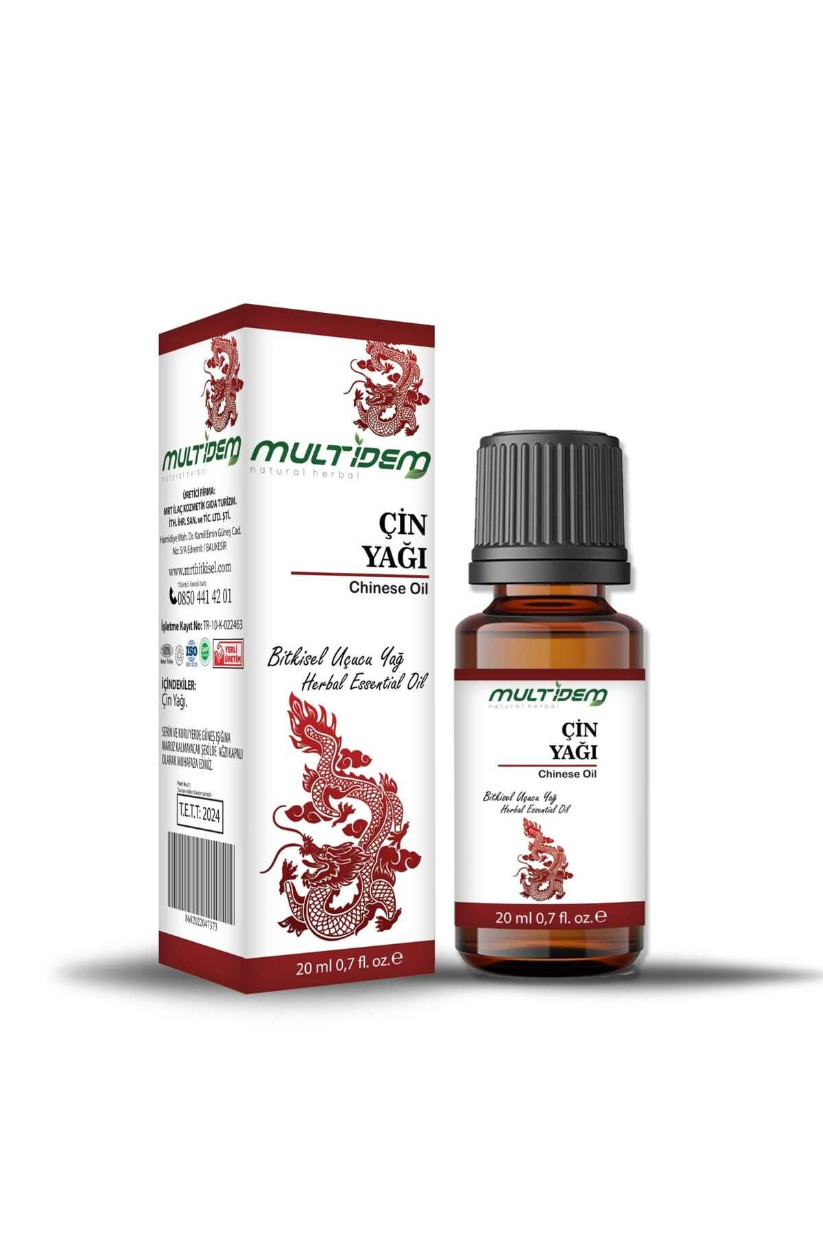 Çin Yağı 2 x 20 ml | Ferahlatıcı, Rahatlatıcı ve Canlandırıcı Saf Bitkisel Bakım Yağı Seti