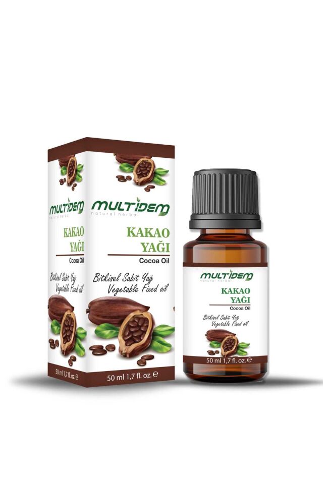 Kakao Yağı 2 x 50 ml | Yoğun Nemlendirici, Besleyici ve Koruyucu Cilt Bakım Yağı Seti