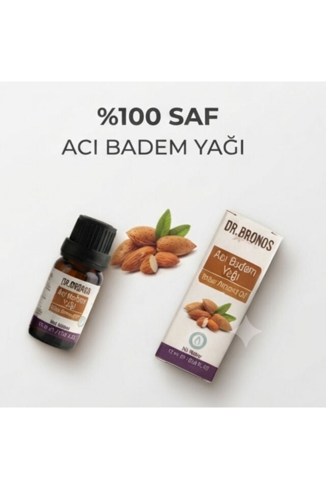 %100 Saf Acı Badem Yağı 20 ml | Soğuk Sıkım Doğal Cilt & Saç Bakım Yağı (Bitter Almond Oil)