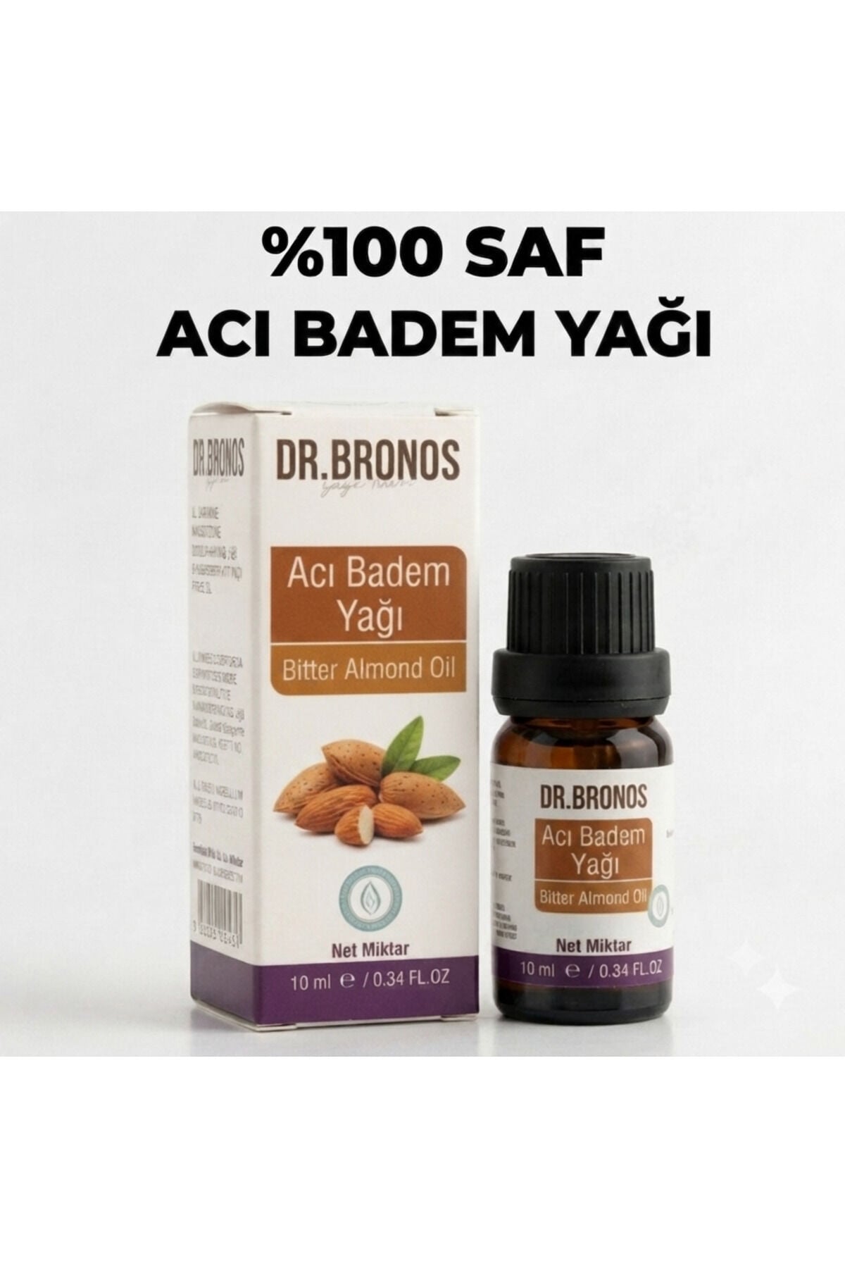 %100 Saf Acı Badem Yağı 20 ml | Soğuk Sıkım Doğal Cilt & Saç Bakım Yağı (Bitter Almond Oil)