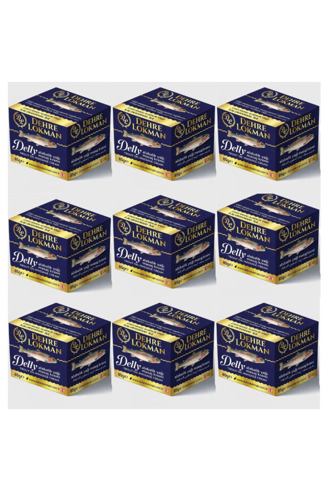 Delly Alabalık Yağı Masaj Kremi 6 x 85 gr | Diz, Bel, Sırt, Boyun ve Eklemler İçin Geliştirilmiş Onarıcı ve Güçlü Bakım Seti