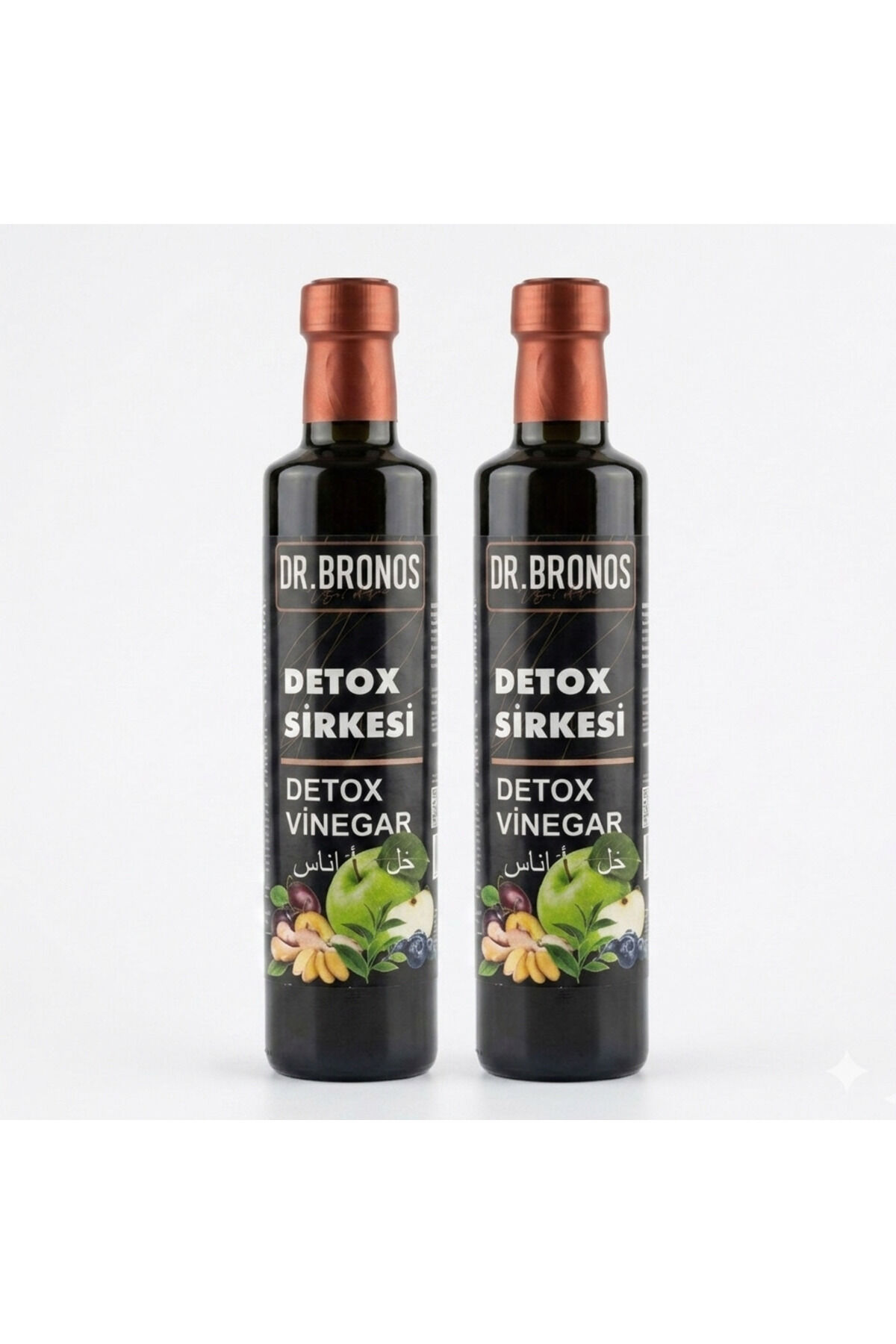 Detoks Sirkesi 2 Ad X 500 ml-Doğal Fermantasyon Katkısız Sindirim Ve Metabolizma Destekleyici